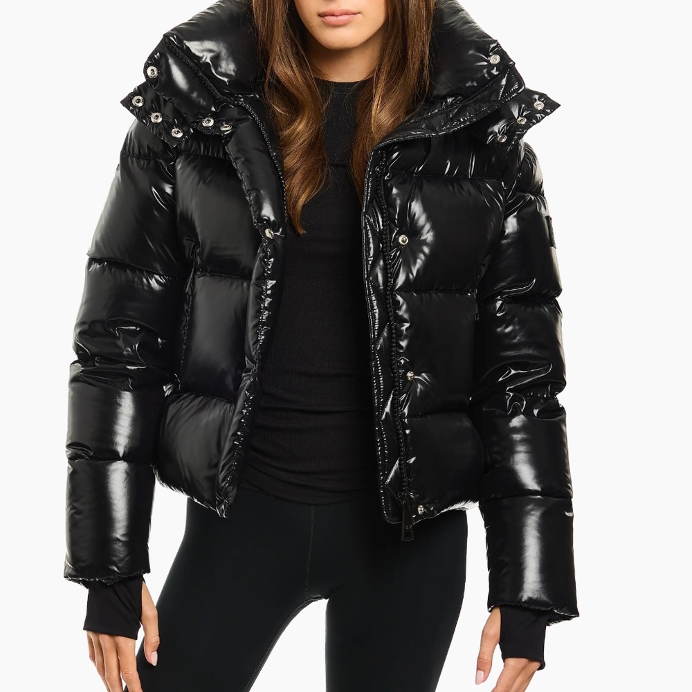 SAM. Jordy Short Down Puffer Coat in Black (Sz Small)